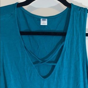 Turquoise trapeze blouse!